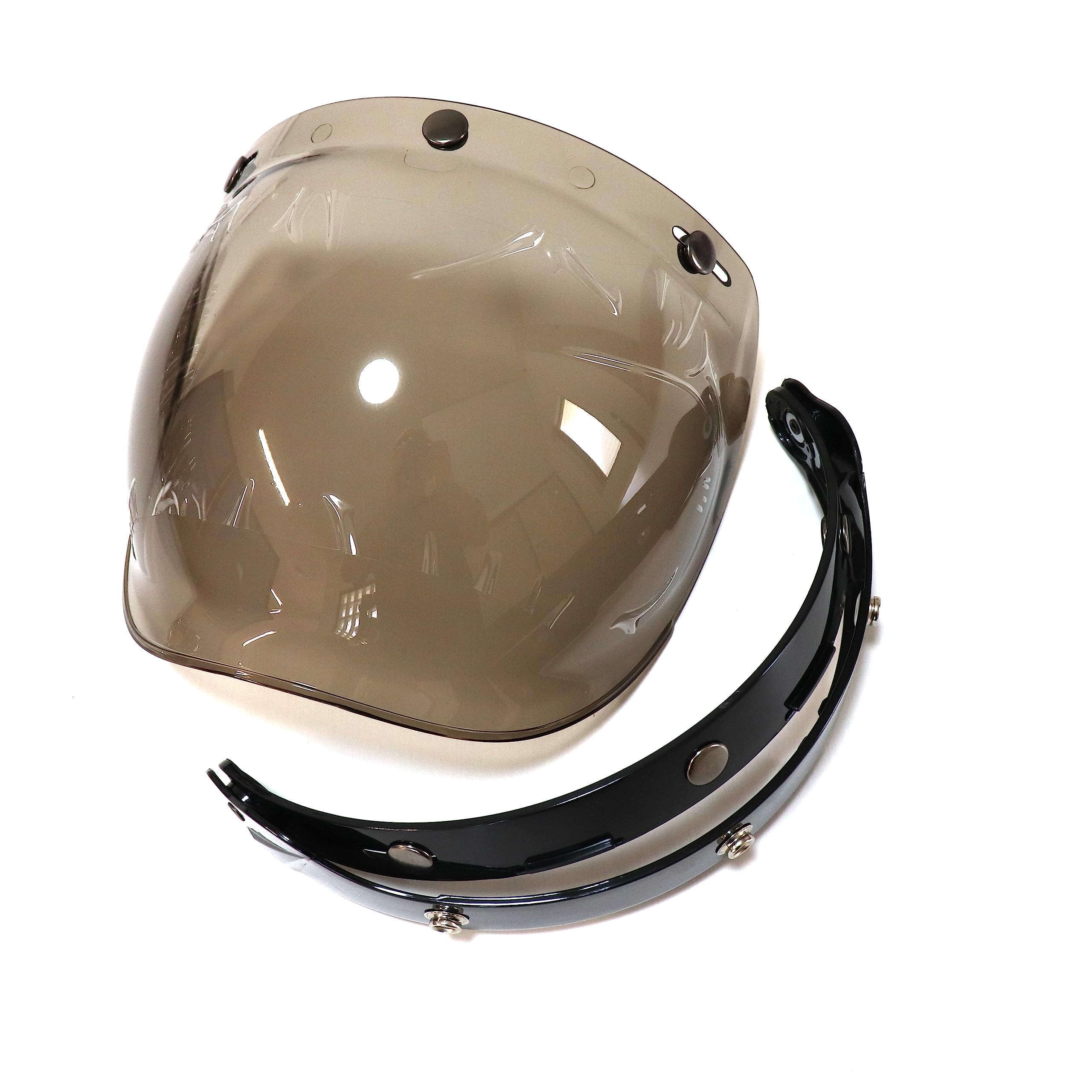 Amazon | バイク ヘルメット ジェットヘルメット シールド 【バブル